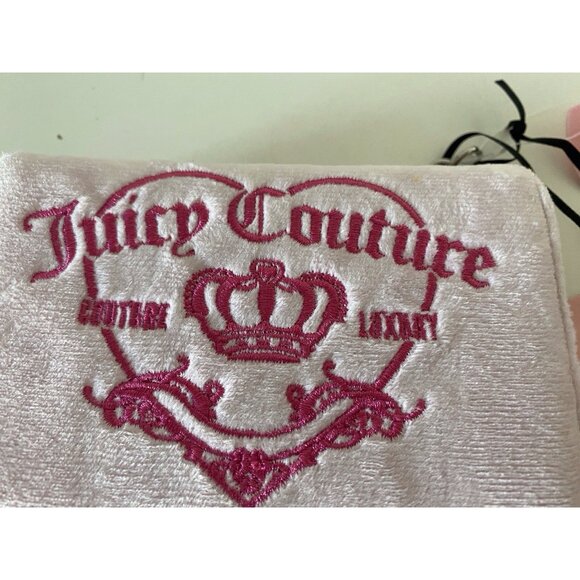 JUICY COUTURE GIRLIE ROYALTY Double Sided Trifold Wallet Chiffon Pink NEW - Picture 3 of 11